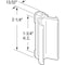 Prime-Line Spring-Loaded Sliding Keller Window Latch and Pull, Aluminum (Single Pack) F 2572 - alternate 2